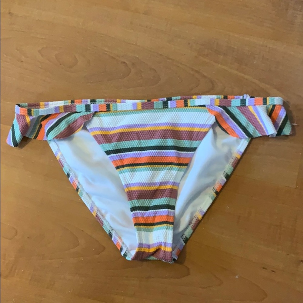 Striped bikini bottoms, NWOT